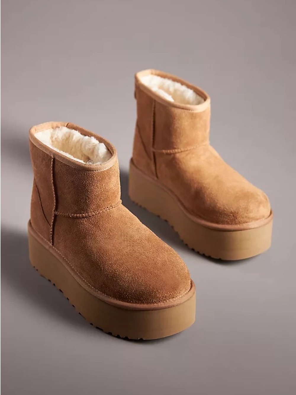 UGG brown suede classic mini